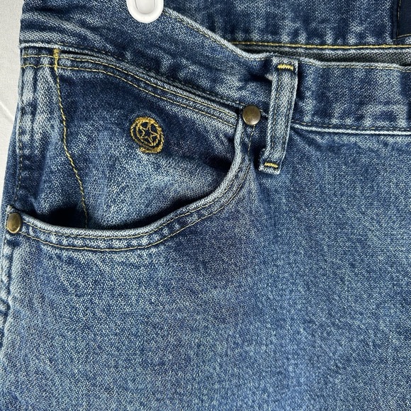 Wrangler George Strait Cowboy Cut Jeans Men's 36x36 Blue Western Straight Leg - Picture 2 of 11